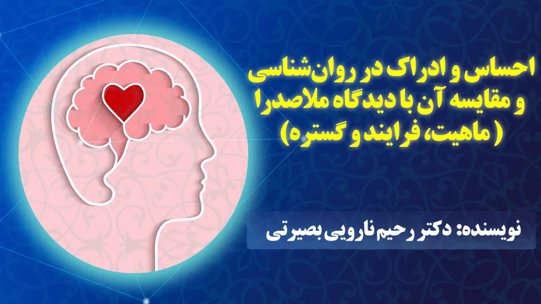احساس و ادراک در روانشناسی و مقایسه آن با دیدگاه ملاصدرا: ماهیت، فرایند و گستره